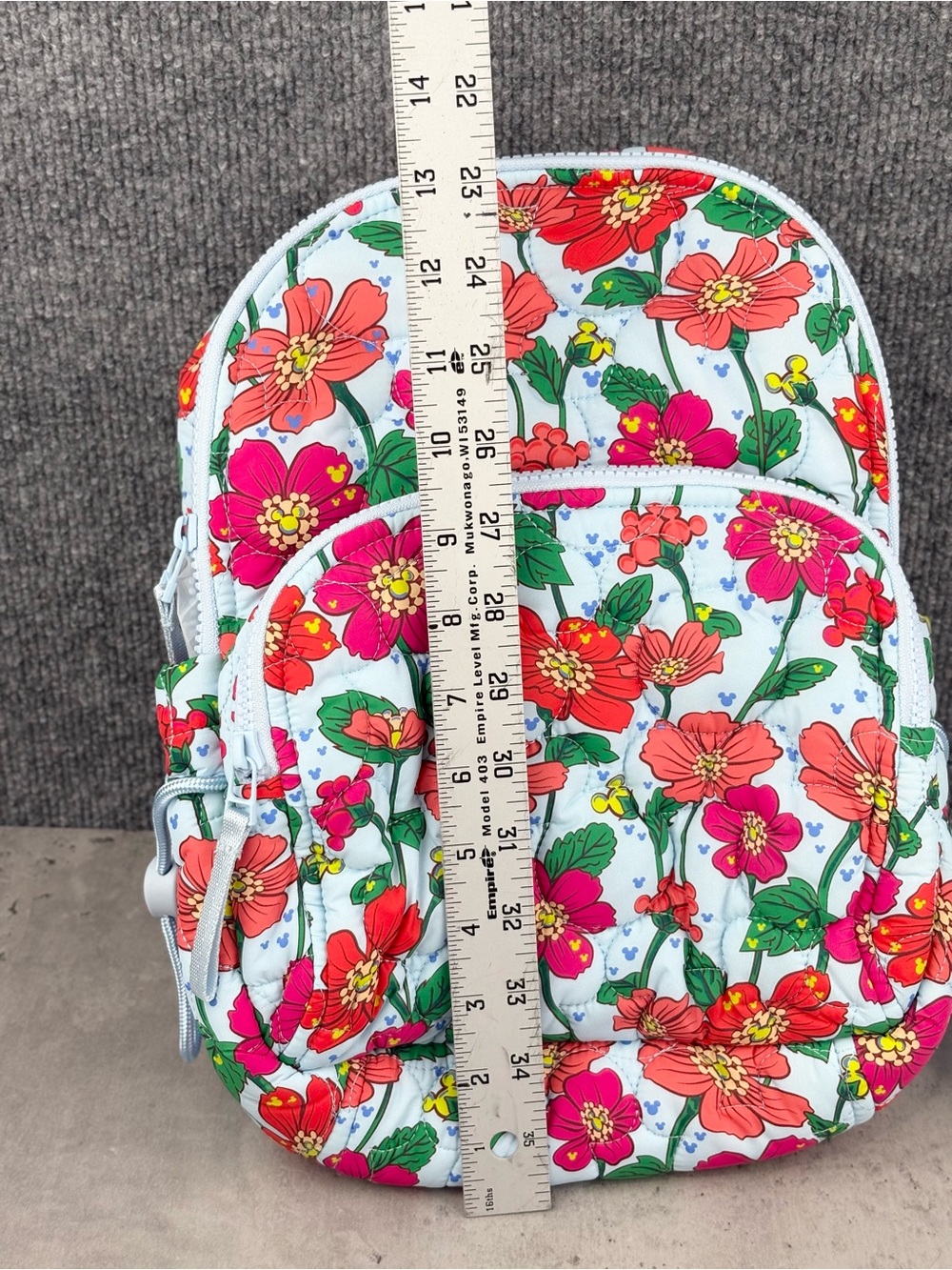 Disney Vera Bradley Mickey Meadow Backpack Small Banbury Backpack New With Tags - Picture 6 of 7